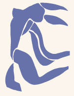 Matisse Blue Lady stencil C