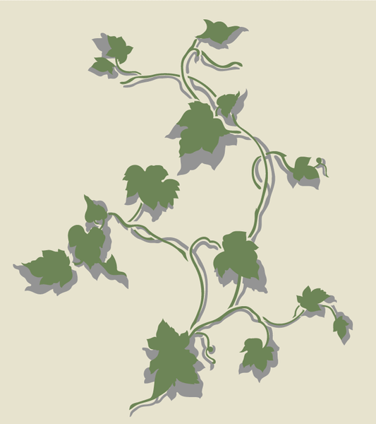 Ivy Wall covering stencil