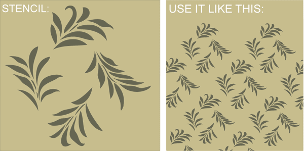 Circle Monogram Stencil (2 letters)