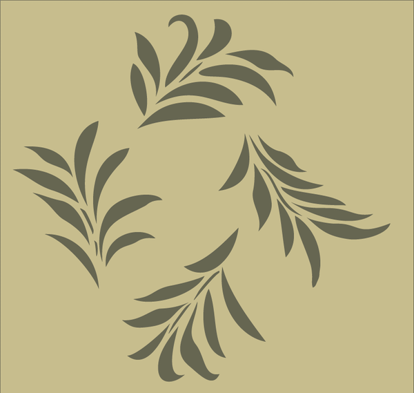 Circle Monogram Stencil (2 letters)