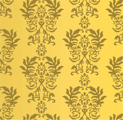 Italian leaf damask stencil