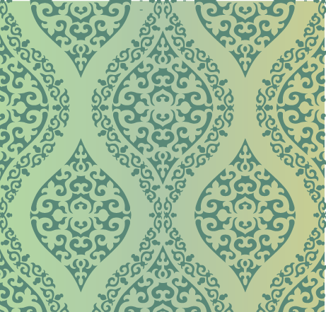 Moroccan damask stencil