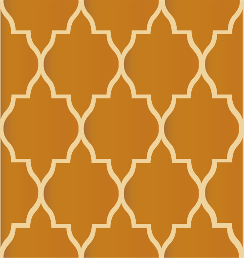 Moroccan tile damask stencil