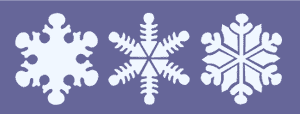 Snowflake stencil border