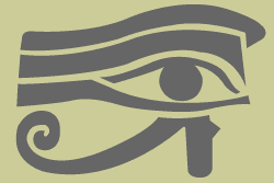 Egyptian eye stencil