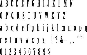 Birch Alphabet Stencil