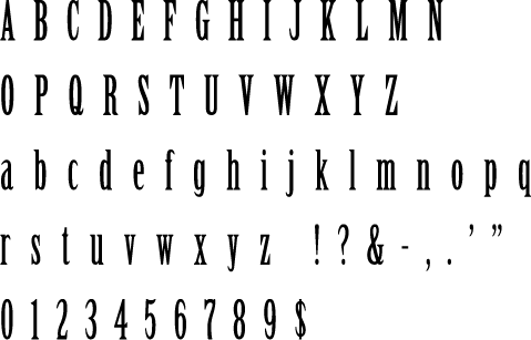Birch Alphabet Stencil