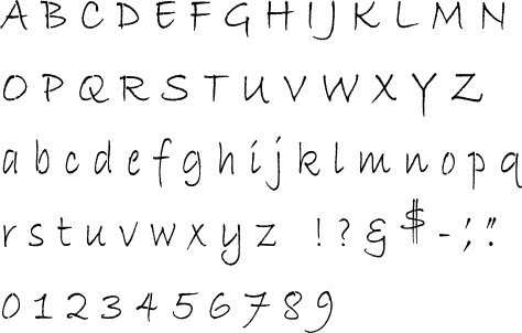 Bradley Alphabet Stencil