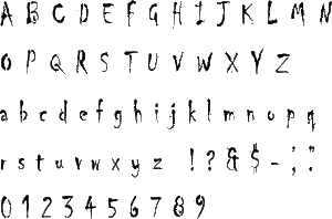 Chiller Alphabet Stencil