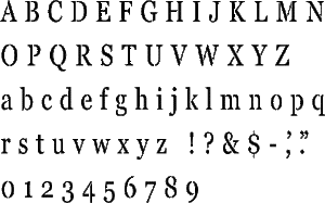 Georgia Alphabet Stencil