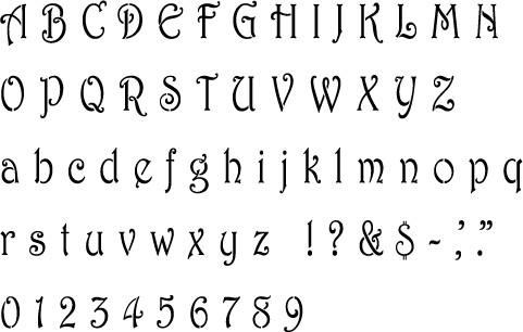 Harrington Alphabet Stencil