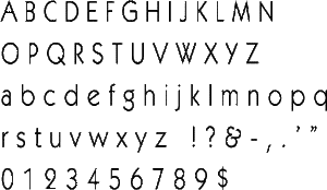 Kabel Book Alphabet Stencil