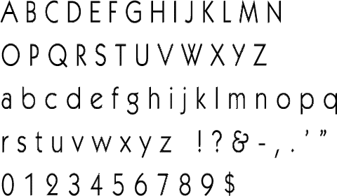 Kabel Book Alphabet Stencil