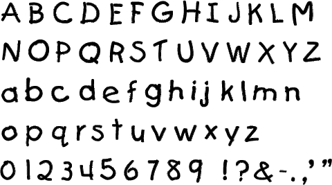Kids Alphabet Stencil