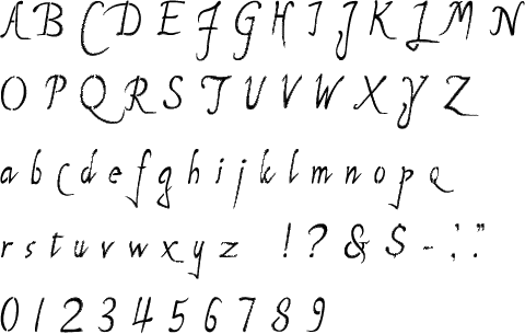 Michelangelo Alphabet Stencil