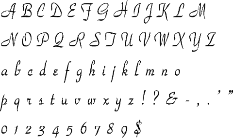 Park Avenue Alphabet Stencil