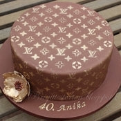 .com: Louis Vuitton Stencil for Cakes and All Purposes 8 X 8