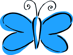 Large Butterfly stencil