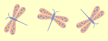 Dragonfly border stencil