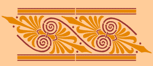 Art Nouveau border stencil