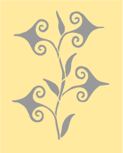 Flower stencil B