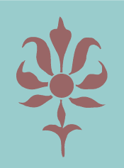 Flower stencil C