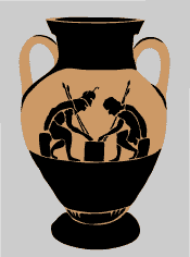 Ancient Greek pot stencil