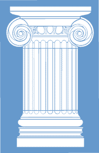 Ionic column stencil