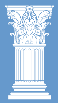 Corinthian column stencil