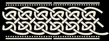 Medieval celtic border stencil B