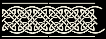 Medieval celtic border stencil C
