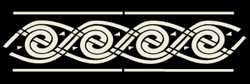 Medieval celtic border stencil E