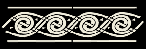 Medieval celtic border stencil E
