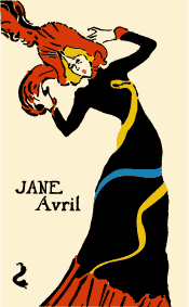 Jane Avril stencil