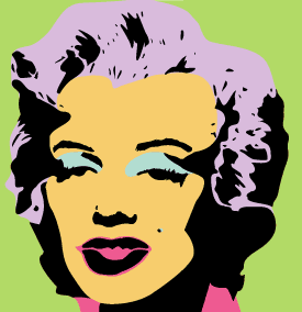 Warhol's Marilyn stencil