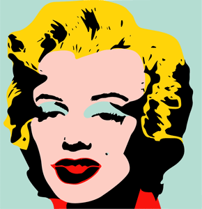 Warhol's Marilyn stencil (Large)