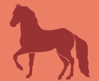 Horse stencil B