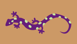 Lizard stencil