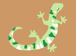 Lizard stencil D