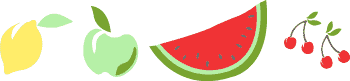 Fruit border stencil