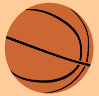Basketball stencil