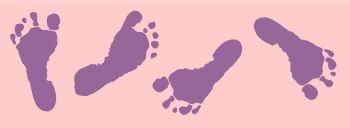 Baby foot stencil