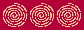 Swirl pattern border stencil