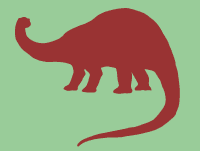Triceratops dinosaur stencil