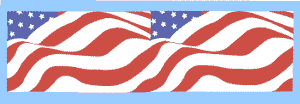 American flag border stencil