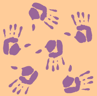 Hand stencil B