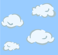 Clouds stencil