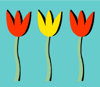Tulip stencil