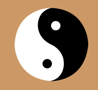 Large Yin Yang stencil