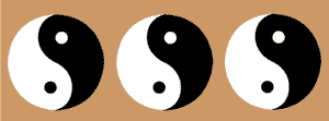 Yin Yang border stencil
